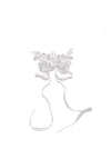 Isabella Girls Communion Floral Bow Headpiece, White