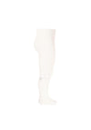 Condor Mini Girl Satin Bow Tights, Cream