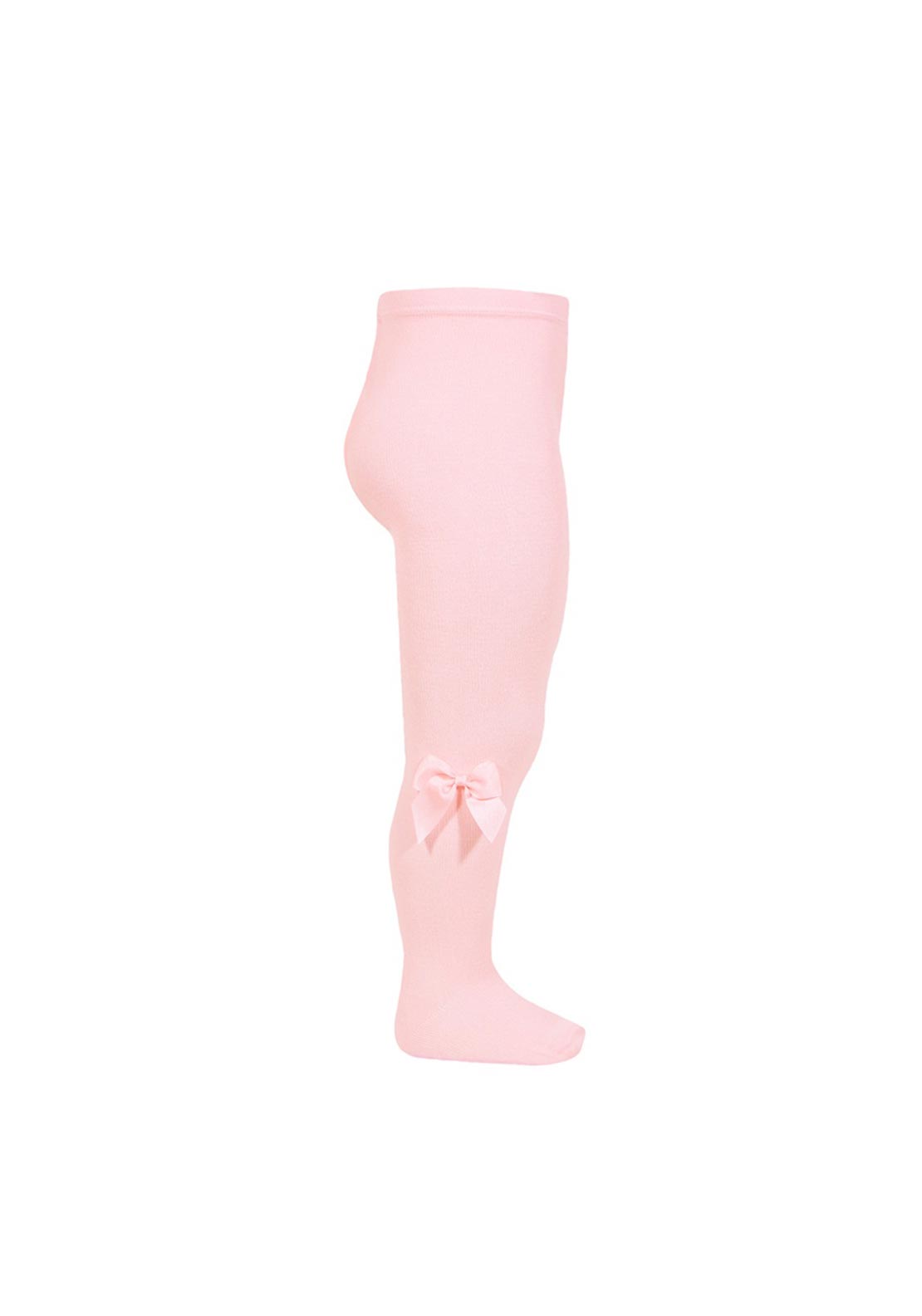 Condor Mini Girl Satin Bow Tights, Pink - McElhinneys