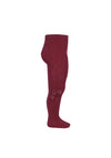 Condor Mini Girl Velvet Bow Tights, Wine