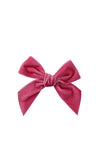 Condor Girl Velvet Alligator Clip, Carmine
