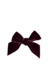 Condor Girl Velvet Alligator Clip, Garnet