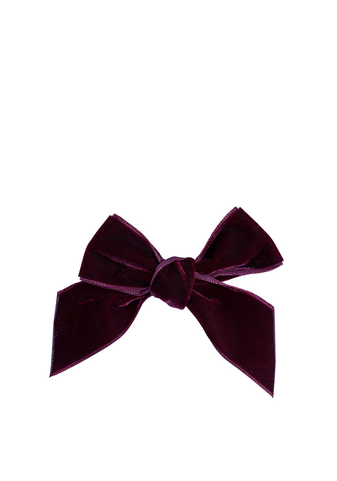 Condor Girl Velvet Alligator Clip, Garnet