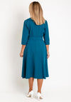 Coco Doll Marci Wrap A-line Dress,Teal