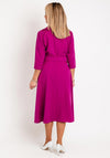 Coco Doll Marci Wrap A-line Dress, Plum