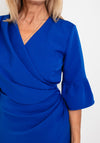 Coco Doll Robi Draped Midi Dress, Royal Blue