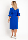 Coco Doll Robi Draped Midi Dress, Royal Blue