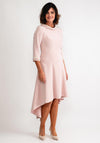 Couture Club Pearl Embellished Dipped Hem Dress, Pink