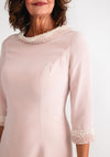 Couture Club Pearl Embellished Dipped Hem Dress, Pink
