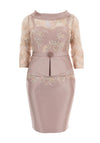 Couture Club Lace Overlay Dress, Pink