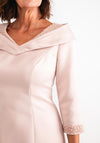 Couture Club Pearl Dipped Hem Size 12 Dress, Pink