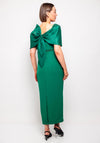 Couture Club Beaded Bow Back Pencil Dress, Emerald Green