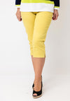 CRO Straight Leg Vera Capri Jeans, Yellow