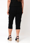 CRO Vera High Waisted Capri Jeans, Black