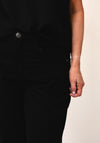 CRO Vera High Waisted Capri Jeans, Black