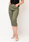 CRO Jeans Vera Capri Jeans, Green