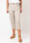 CRO Jeans Vera Capri Jeans, Beige
