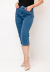 CRO Jeans Vera Capri Jeans, Denim Blue