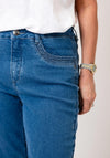CRO Jeans Vera Capri Jeans, Denim Blue