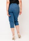 CRO Jeans Vera Capri Jeans, Denim Blue