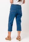 CRO Jeans Vera Capri Jeans, Denim Blue