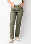 CRO Jeans Vera Slim Leg Jeans, Green