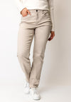 CRO Jeans Vera Slim Leg Jeans, Beige