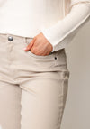 CRO Jeans Vera Slim Leg Jeans, Beige