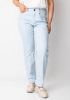 CRO Jeans Vera Slim Leg Jeans, Light Blue