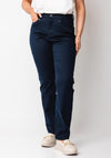 CRO Jeans Vera Slim Leg Jeans, Navy