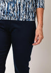 CRO Jeans Vera Slim Leg Jeans, Navy