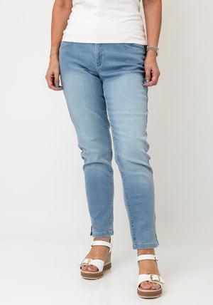 Cro Suzanne Denim Straight Leg Jeans, Light Blue