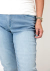 Cro Suzanne Denim Straight Leg Jeans, Light Blue