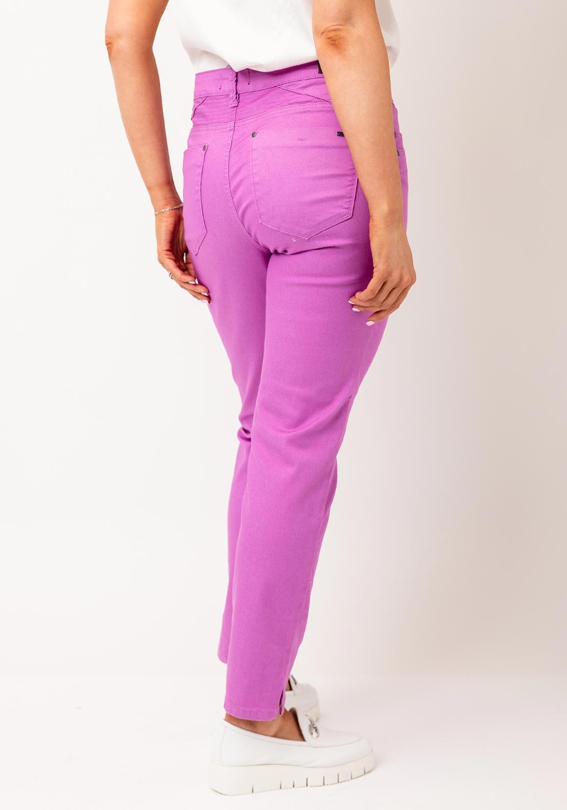 CRO Jeans Suzanne 7/8 Length Jeans, Purple
