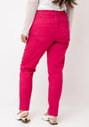 CRO High Rise Straight Leg Jeans, Pink