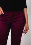 CRO Jeans Suzanne 7/8 Length Jeans, Plum