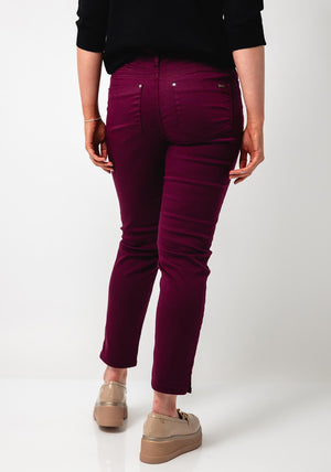 CRO Jeans Suzanne 7/8 Length Jeans, Plum