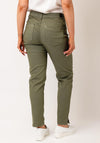 CRO Jeans Suzanne 7/8 Length Jeans, Khaki Green