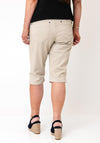 CRO Suzanne Straight Leg Shorts, Light Beige