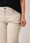 CRO Suzanne Straight Leg Shorts, Light Beige