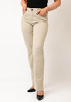 CRO Jeans Emma Straight Leg Jeans, Beige