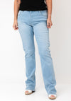 CRO Jeans Magic Fit Flared Leg Jeans, Light Blue
