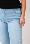 CRO Jeans Magic Fit Flared Leg Jeans, Light Blue