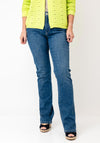 CRO Jeans Magic Fit Flared Jeans, Mid Blue