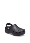 Crocs Womens Classic Platform Clogs, Black