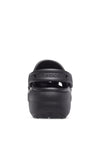 Crocs Womens Classic Platform Clogs, Black