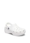 Crocs Womens Classic Platform Clogs, White