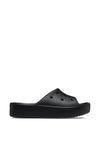 Crocs Womens Classic Platform Slider, Black