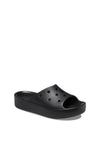 Crocs Womens Classic Platform Slider, Black