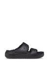 Crocs Womens Classic Cozzzy Sandals, Black